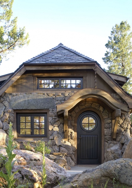 small house made of stone