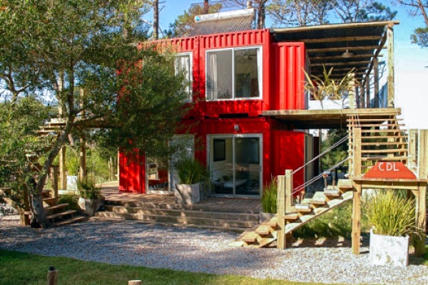 Eco Stacked Shipping Container Apartments in Uruguay-05