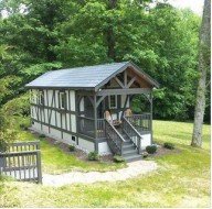 Tiny Shotgun Shack with Covered Front Porch - Tiny House Pins