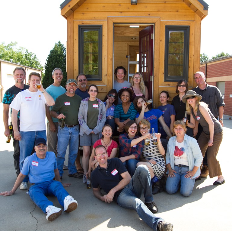 Tiny Home Builders Workshop Group Photo - Tiny House Pins