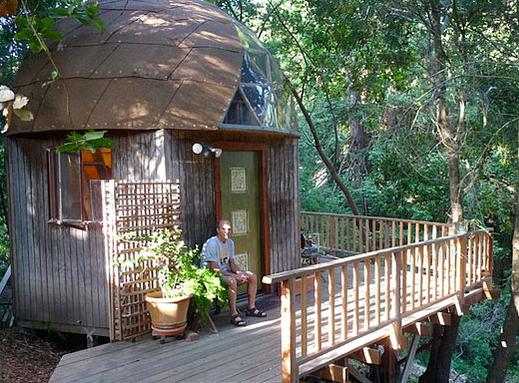 Tiny Mushroom Dome Cabin