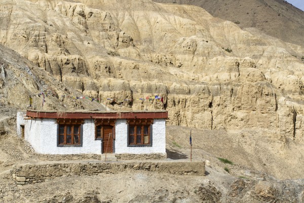 Tiny house in the mountains of Ladakh, India