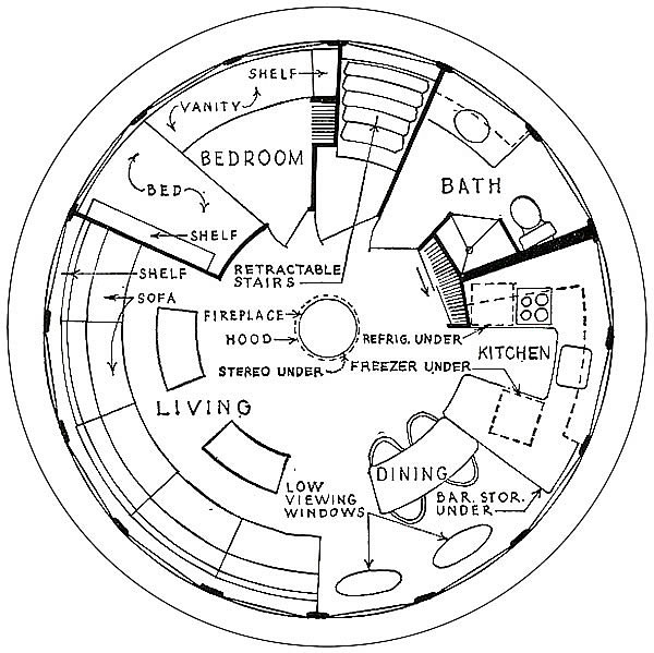 Futuro House Floor Plan