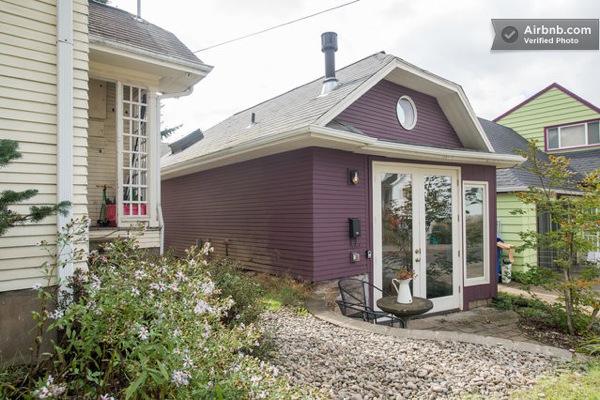 440 sq ft Tiny Purple Portland House-27