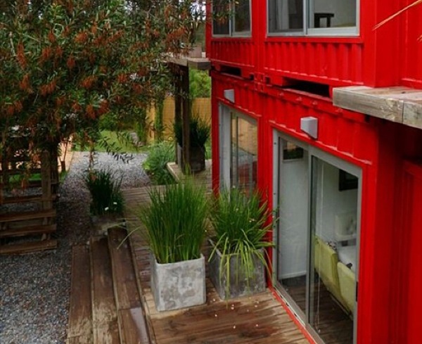 Eco Stacked Shipping Container Apartments in Uruguay-01