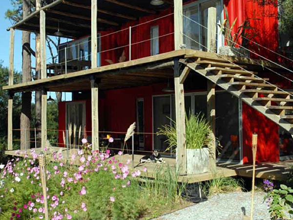 Eco Stacked Shipping Container Apartments in Uruguay-02
