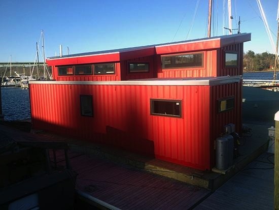 shipping-container-houseboat